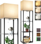 RUNTOP Plus Floor Lamp with Shelves, Shelf Lamp with 15W LED Bulb, 3 Colors by RUNTOP