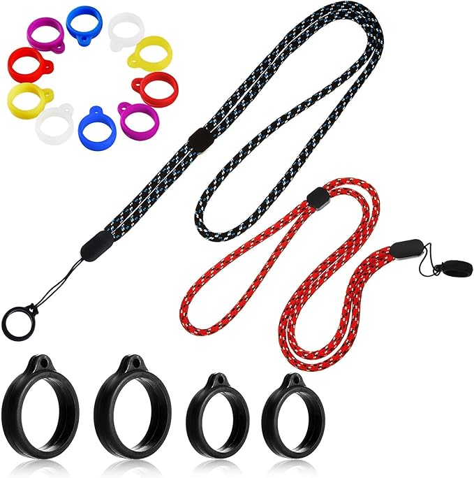 Chinco 16 Pcs Anti Lost Lanyard Set Include 2 Necklace Lanyards Safety Neck by Chinco