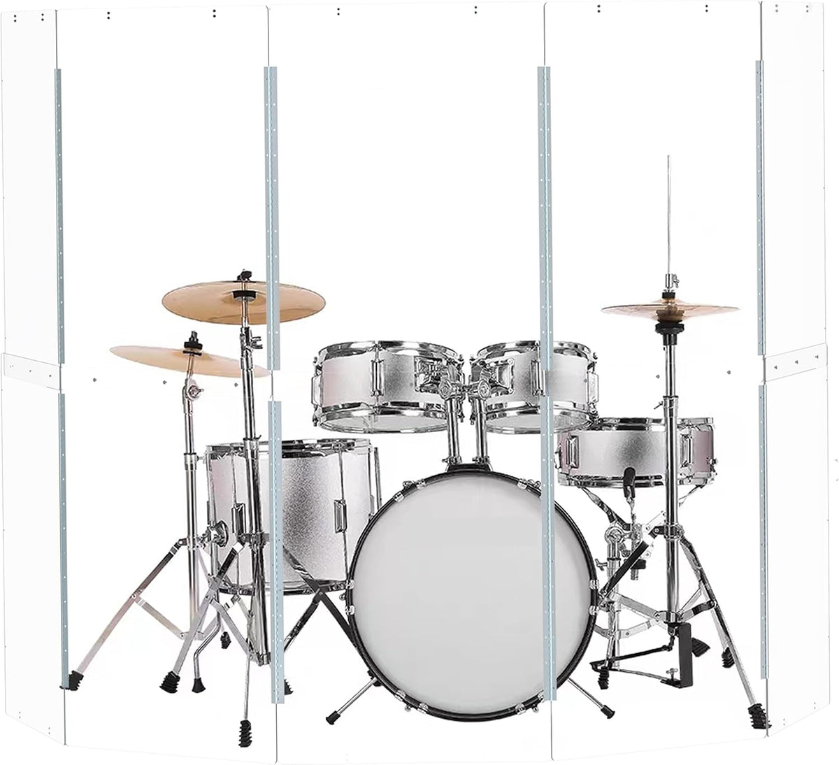 portable drum shield panels | 5-panels 2ft x, main product view