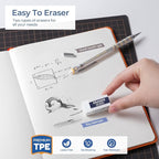 Nicpro Blocky Gear 0.9 mm Mechanical Pencils Set in Case, Metal Pencil - Image 3