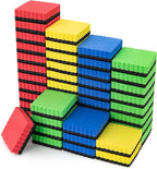 JEFURE 48 Pcs Mini Dry Erase Erasers, Magnetic Whiteboard Eraser, Magnetic by JEFURE