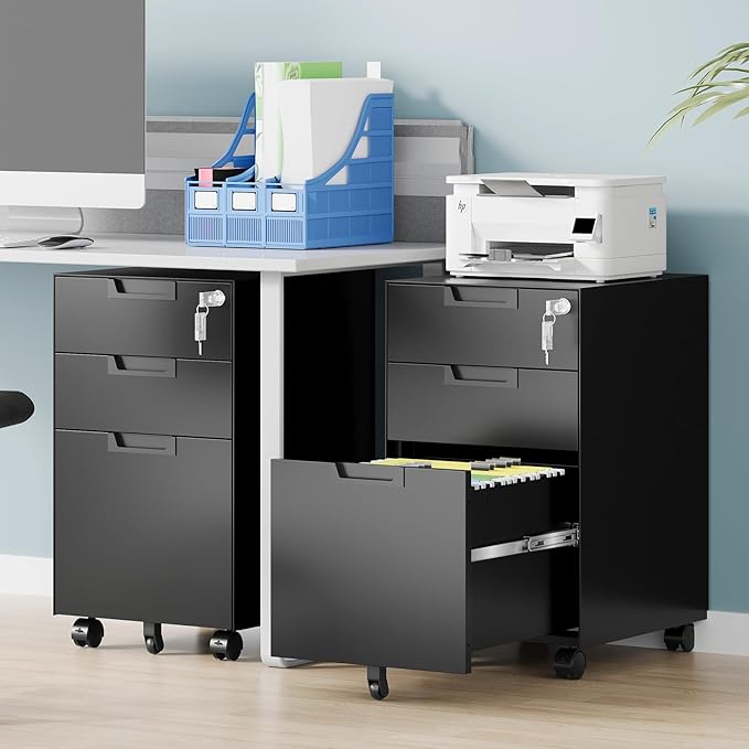 AFAIF 3 Drawer File Cabinet - Image 2