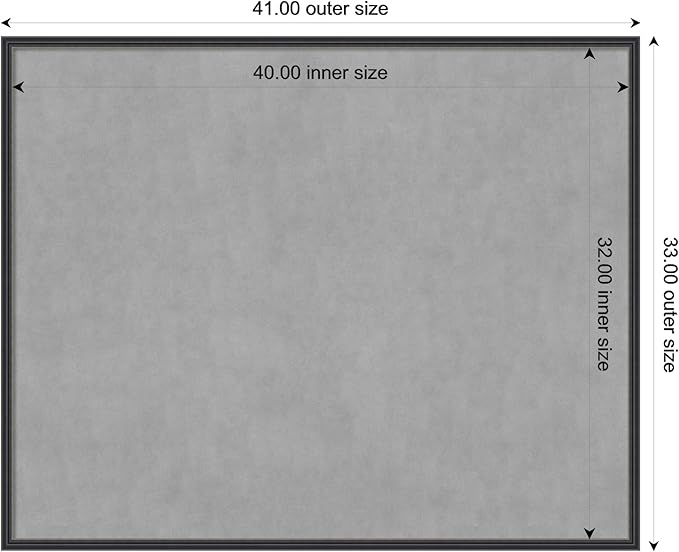 Amanti Art Black Framed Magnetic Board 33x41 X-Large Vision Board - Image 4