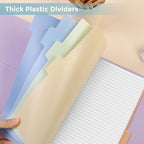 SKYDUE Durable Plastic 8-Tab Dividers, Big Tab Dividers - Image 6