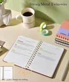 Lined Spiral Journal Notebook, A5 Hardcover Spiral Journals - Image 5