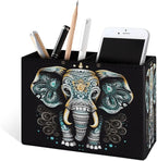 Famame Vintage Lotus Ethnic Elephant Pencil Holder - Image 2