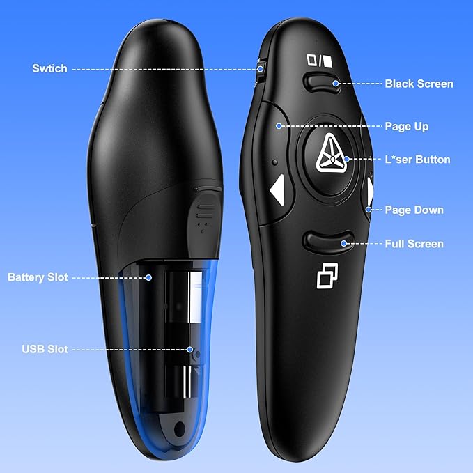 USB Type C Presentation Clicker Wireless Presenter Remote Clicker - Image 7