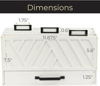 BLU MONACO White Desktop Mail Organizer - Image 6