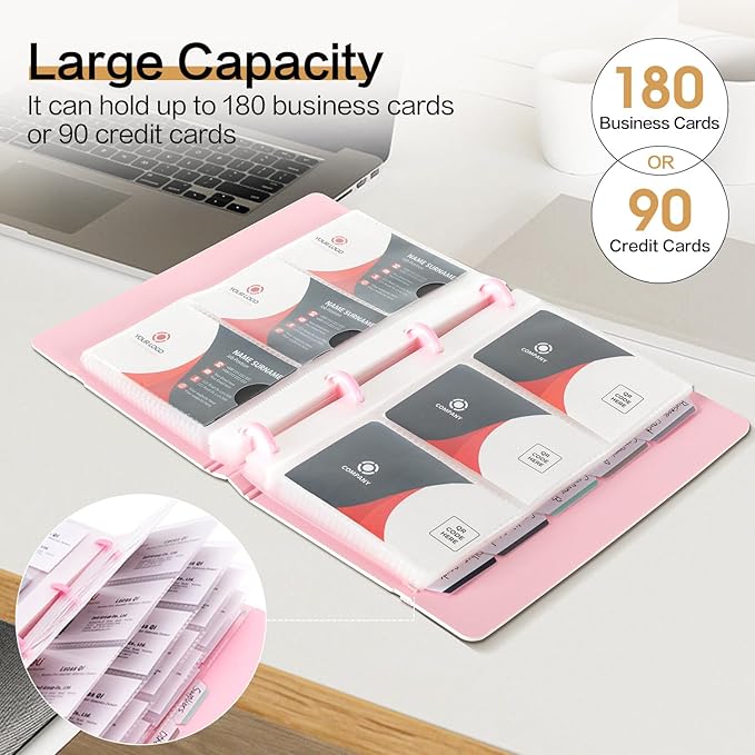 deli Business Card Book Holder, Business Card Organizer, Name Card Book Holder - Image 3