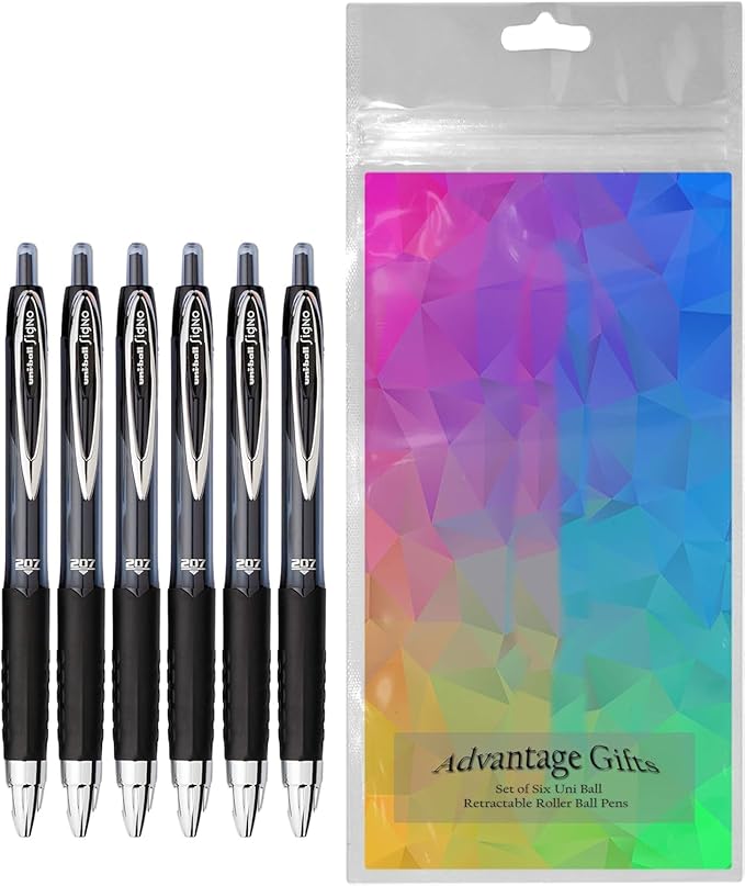 Advantage Gifts Signo 207 Roller Ball Retractable Gel Pens, Medium Point - Image 2