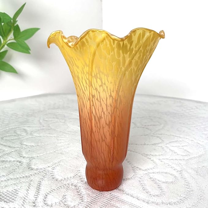 Bieye LS25 Lily Flower Blown Glass Lampshade - Image 5