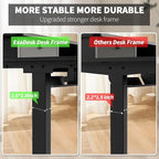 ExaDesk 55 * 30 Inches Electric Standing Widened Desk Adjustable Height - Image 5