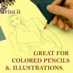 Print It - Vellum Bristol Colored Cardstock Cover Paper, 67 Lb, 8.5" X 11” - Image 4