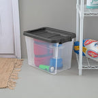 Sterilite 24-Pack Modular Stacker Box, Durable Clear Plastic Storage Bins - Image 4