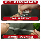 SWRT 2.7Mil Thick Ultra Clear Packing Tape, 24 Rolls Heavy Duty Packaging Tape - Image 4