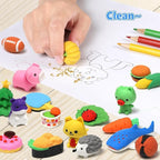 HINZER 100 Pack Animal Erasers for Kids Bulk Pull Apart 3D Puzzle Erasers - Image 7