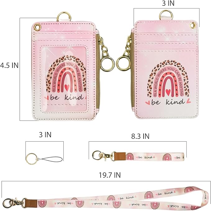lanyards for id Badges, Lanyard Wallet for Women, Fashion Badge Holder - Image 2