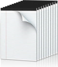 Note Pads 8.5 x 11.75 Writing Pads, 10 Pack, Double-Side Printed Lined Paper by NotePads