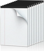 Note Pads 8.5 x 11.75 Writing Pads, 10 Pack, Double-Side Printed Lined Paper by NotePads