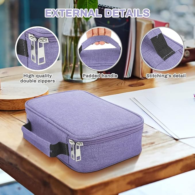 Number-one Large Capacity Pencil Case, 72 Slots Colored Pencil Pouch Bag - Image 4