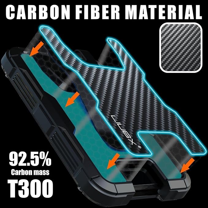 LIUGX Carbon Fiber Badge Holder, ID Card Holder - Image 2