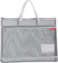 Pendancy Mesh Zipper Pouch A3 Size, Large Double Pocket Lightweight Nylon by Pendancy