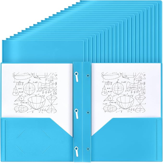 Lincia 100 Pcs Plastic Folders by Lincia