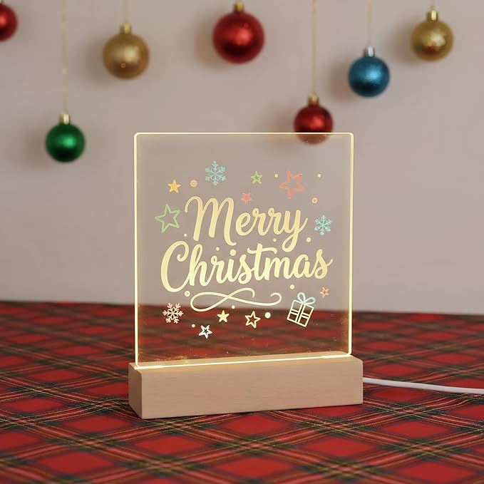 FRELWIM 5.9 x 5.9 Inch Warm LED Message Memo Note Board - Image 6