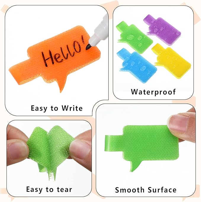 50 Pieces Cable Labels Multi Color Cord Wire Labels, Cable Tags and Wire Tags - Image 3