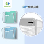 MINDEPOT Wall File Organizer, Hanging Wall Mounted File Folder Binder Holder - Image 4