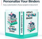 BinderX Extra Durable 3 Ring Binder, Round Ring 2 Inch Binders, Fits 450 Sheets - Image 5