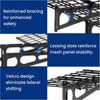 fleximounts 1-pack 2x3ft garage shelving wall-mounted storage rack showing dimensions