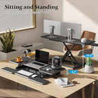 JYLH JOYSEEKER 42 inch Standing Desk Converter, Height Adjustable Desktop - Image 3