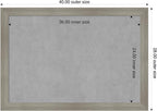 Amanti Art Grey Framed Magnetic Board 28x40 Large Vision Board - Image 2