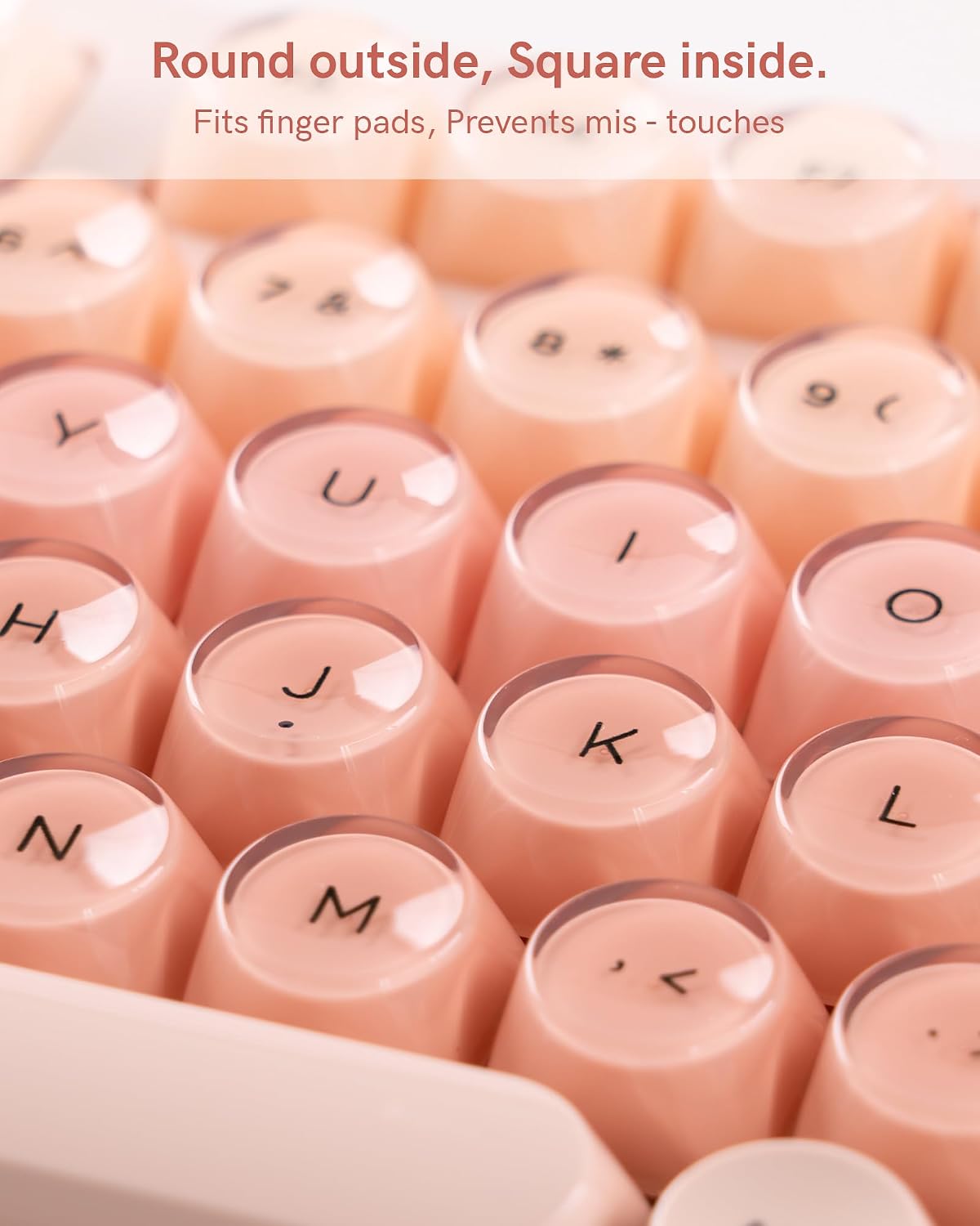 Keymatic WK98 Foundation Mechanical Keyboard, Pink Creamy Gaming Keyboard