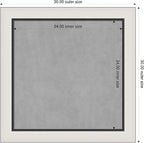 Amanti Art Silver Framed Magnetic Board 30x30 Medium Vision Board - Image 2
