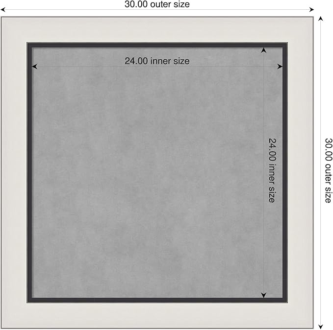 Amanti Art Silver Framed Magnetic Board 30x30 Medium Vision Board - Image 2