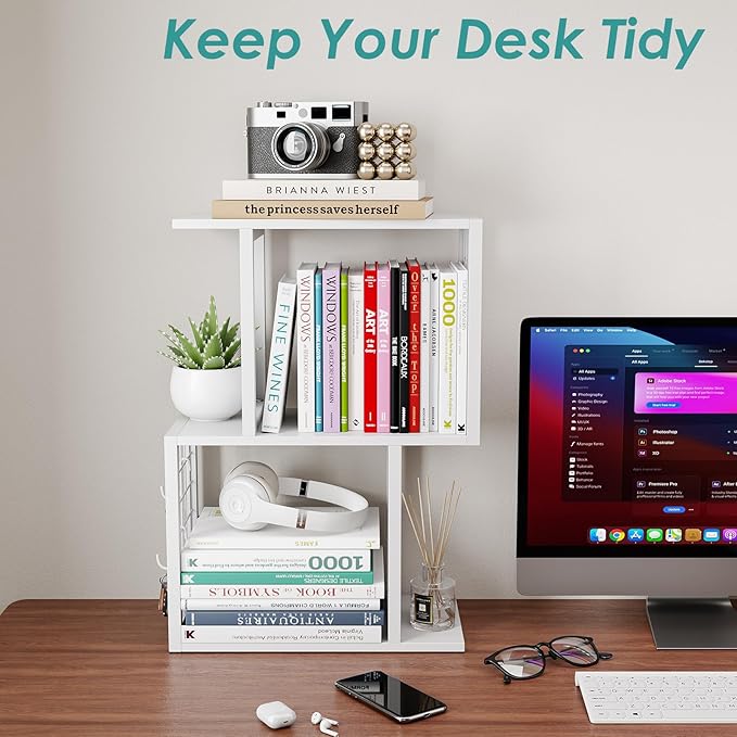 Vfelf Desktop Bookshelf Organizer - Image 8