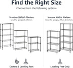 Amazon Basics 3-Shelf Adjustable Heavy Duty Steel Wire Rack Storage Shelving - Image 5