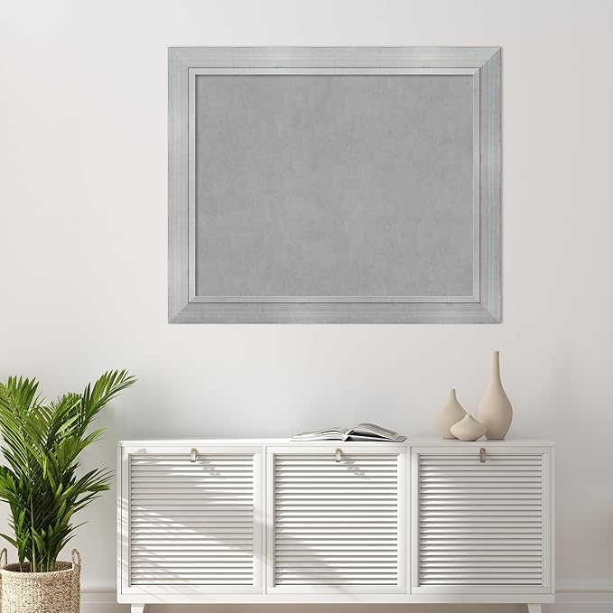 Amanti Art Silver Framed Magnetic Board 39x47 X-Large Vision Board - Image 6