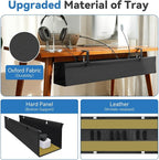 SHUWEI 36" Under Desk Cable Management Tray, Premium Fabric Cable Management - Image 3