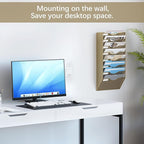 EasyPAG 8 Pocket Mesh Wall File Organizer, Hanging Paper Folder Holder - Image 2