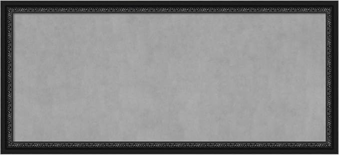 Amanti Art Black Framed Magnetic Board 24x52 Oversize Vision Board by AmantiArt
