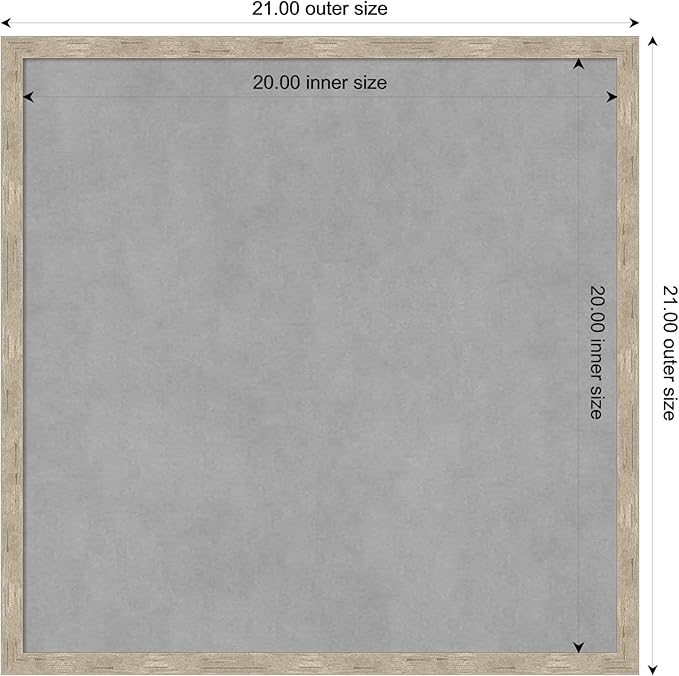 Amanti Art Silver Framed Magnetic Board 21x21 Medium Vision Board - Image 4