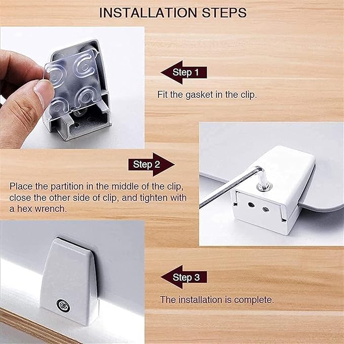 4PCS Acrylic Desk Dividers - Image 7