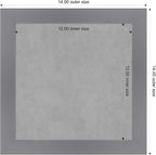 Amanti Art Grey Framed Magnetic Board 14x14 X-Small Vision Board - Image 4