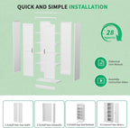 metal garage storage cabinet, durable metal storage solution, view 10