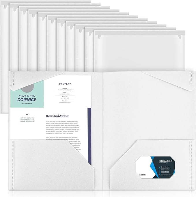 Henoyso 18 Pcs Plastic Folders by Henoyso