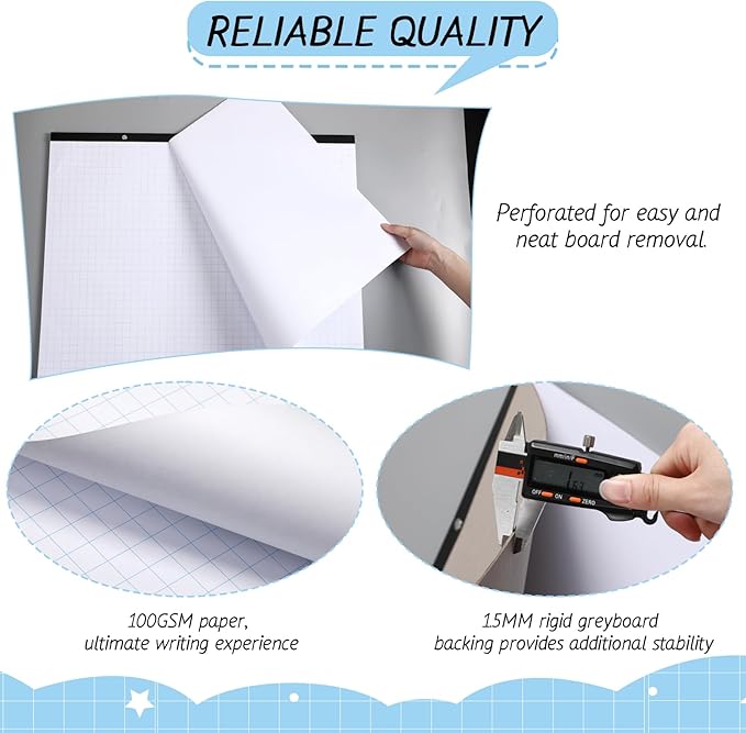 Fainne 3 Pcs Large Engineering Graph Paper Pad Giant Drafting Pad Blueprint - Image 3