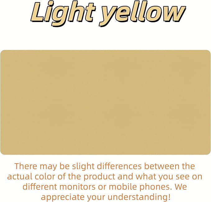 Bloss Light Yellow Desk Mat 31.5"x15.7", Desk Matt - Image 5